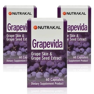 NUTRAKAL Grapevida 60 แคปซูล (3 กล่อง)