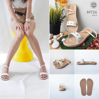 รองเท้าแตะสาน mymelody sandals รุ่น MY-24-ฺWhite