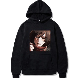 เสื้อกันหนาว มีฮู้ด ลาย Attack On Titan Mikasa Ackerman Ullzang เข้ากับทุกการแต่งกาย ของขวัญวันวาเลนไทน์ สําหรับผู้ชาย