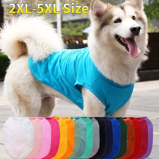 【2XL-5XL Size】สัตว์เลี้ยง สุนัข เสื้อกั๊กผ้าฝ้ายแท้ Cat เสื้อกั๊กพื้นฐานสีบริสุทธิ์ โกลเด้น รีทรีฟเวอร์ Samolabrador ตุ๊กตา Clothes