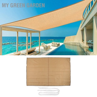 My Green Garden Sun Shade Sails UV Resistant Foldable Portable Easy To Maintain Swimming Pool Sail for Outdoor Gardens