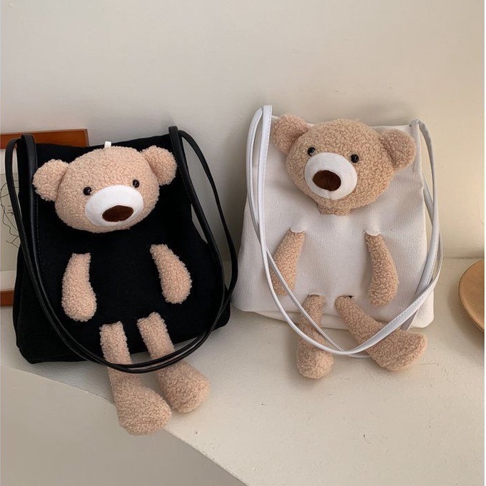 กระเป๋าสะพายข้างหมีน้อย ผู้หญิงสะพายข้างน่ารัก - รูปที่ 2