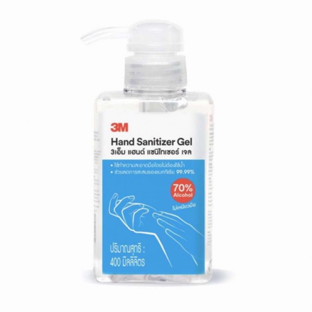 แอลกอฮอล์เจล3M Hand Sanitizer Gel 400 ml