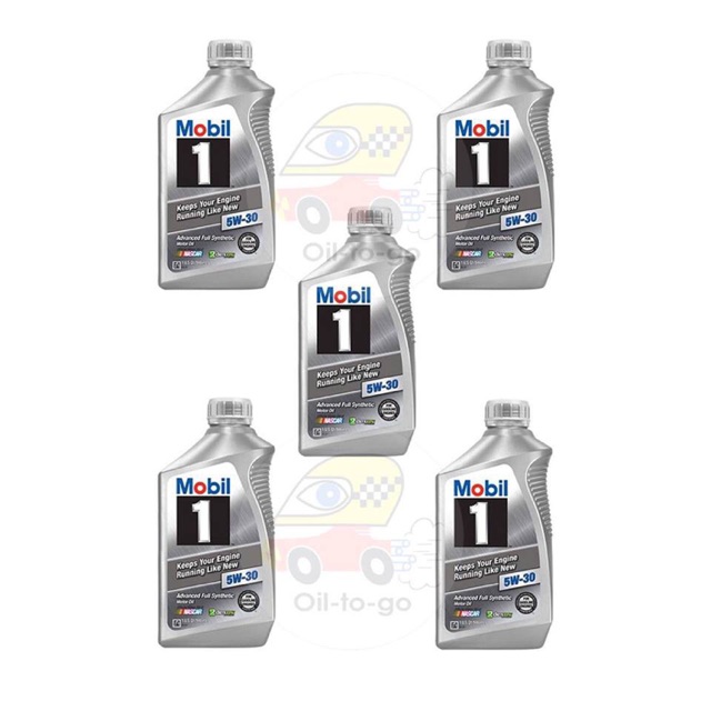 Mobil1 5W-30 Keeps Your Engine Running Like New จำนวน 5 US.Qt (4.73Lt)