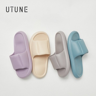 UTUNE รองเท้าแตะ EVA พื้นนิ่ม กันลื่น ใส่สบาย เหมาะกับใส่ในบ้าน ห้องนอน สําหรับผู้หญิง และผู้ชาย