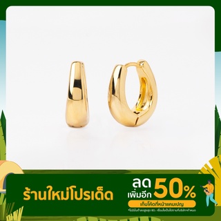 Variandco - Bella Gold Earrings ต่างหูห่วง ชุบทองแท้ 18K Gold Plating - ต่างหูห่วงสีทอง