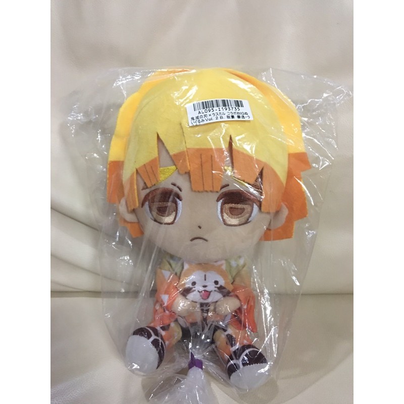 ตุ๊กตาเซนอิสึ ราสคาล Zenitsu Kimetsu no Yaiba x Rascal Collaboration Plushy ตุ๊กตาญี่ปุ่น มือ 1