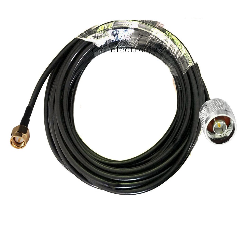 N ชายกับ SMA ชายขั้วต่อ LMR-240 LMR240 RF coaxial Low Loss Coax สาย 1m 2m 3m 5m 10m