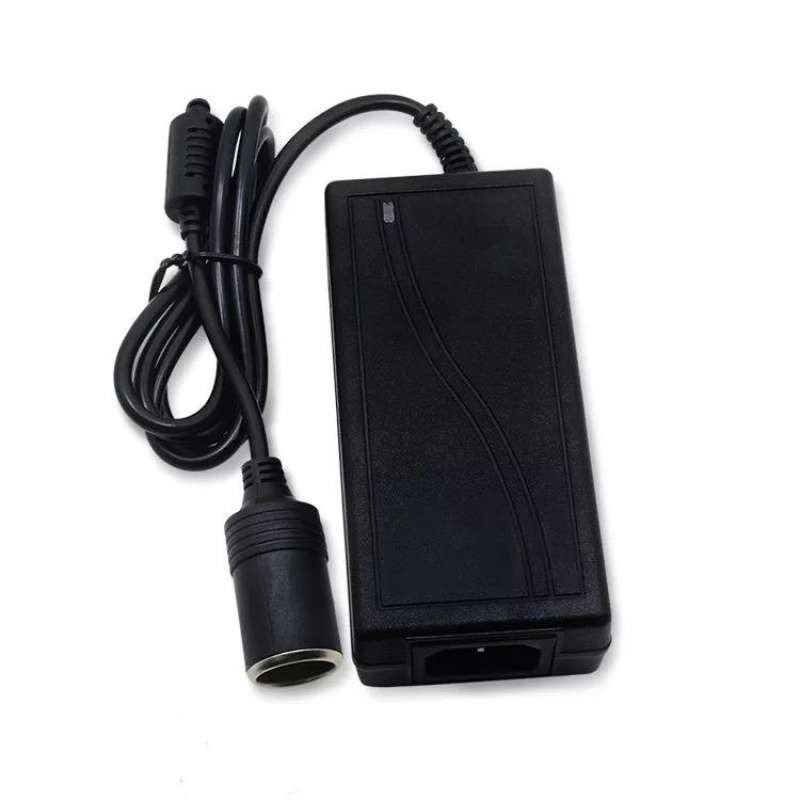 DC อะแดปเตอร์ Adapter ตัวแปลงไฟบ้าน ให้เป็นไฟ 12V 10A DC แบบที่จุดบุหรี่ในรถ (Black).