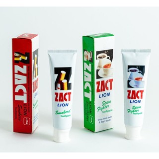 ยาสีฟันลดคราบชา กาแฟ และผู้สูบบุหรี่ Zact Smoker Toothpaste 160g.