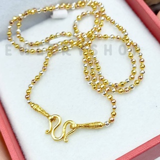 thaijy k617  สร้อยคอ 3 กษัตริย์ตะขอปั็ม 92.5% ใส่ติดตัวได้ตลอดไม่ลอกไม่ดำ ใส่เล่นน้ำทะเลได้