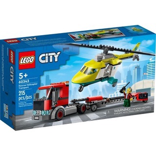 LEGO City Rescue Helicopter Transport 60343