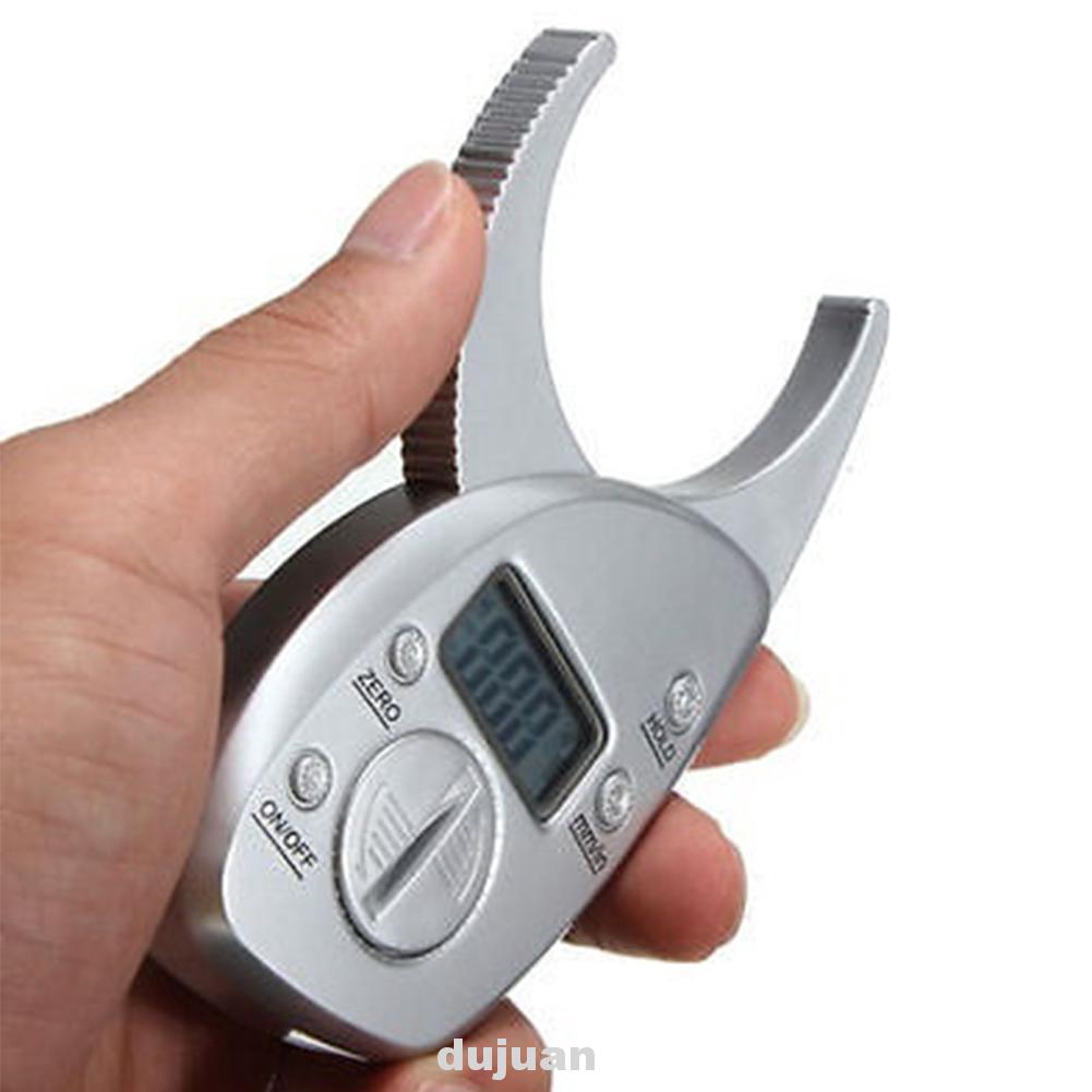 Body Fat Mass Caliper Skin Measuring Digital Tester Weight Loss ...