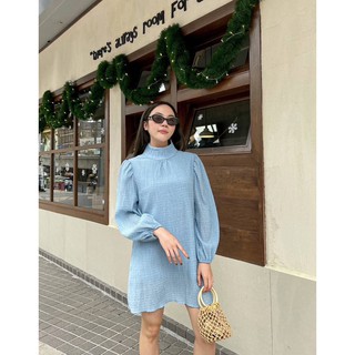 Merry Dress ชุดมินิเดรส แขนยาว 4 สี sundayvibes.bkk