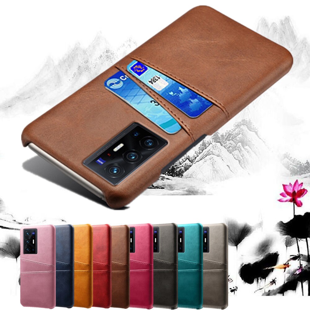 VIVO X70 Pro + Retro PU ปกหนัง Funda สําหรับ VIVO X70 Pro Plus Pro + Coque ช่องใส่การ์ดกระเป๋าสตางค์