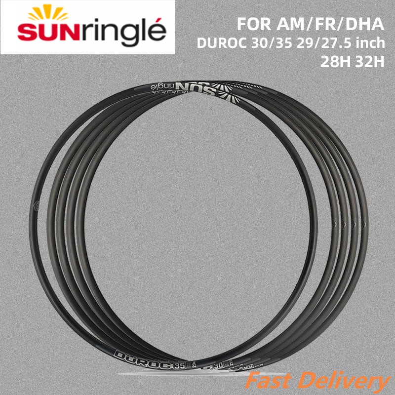 SUNRingle ขอบจักรยานอลูมิเนียมจักรยานเสือภูเขา DUROC 30/35/40 29/27.5 นิ้ว 28H 32H AM/FR/DH ขอบล้อสูญญากาศ