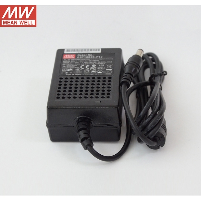 Mean WELL GST18B48-P1J Industrial Desktop Adaptor 48V 0.375A 18W Meanwell ระดับ VI อะแดปเตอร์แหล่งจ่