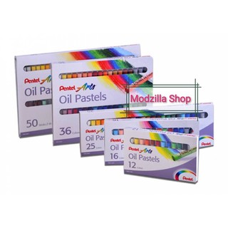 Pentel Oil Pastels สีชอล์ค เพนเทล กล่อง 12,16,25,36,50