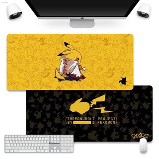 ✣✔﹍แผ่นรองเมาส์ แผ่นรองเมาส์ขนาดใหญ่พิเศษ super mouse padเกมสำนักงานยามว่าง Pikachu Creative Desk Mat แผ่นรองเม้าส์ขนา