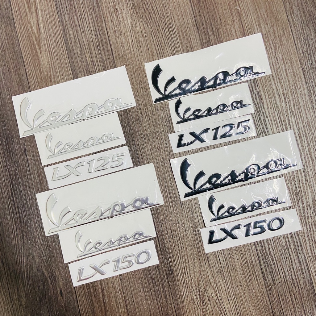 แสตมป์ข้อความเต็มเล่มสําหรับ vespa lx 125 เหมือนต้นฉบับ