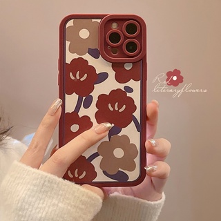 เคสซิลิโคนนิ่ม ลายดอกไม้ สําหรับ iPhone 15 Pro Max 15 Plus 14Pro 14ProMax 11 12 13 Pro Max mini X XS Max XR 7 8 Plus SE