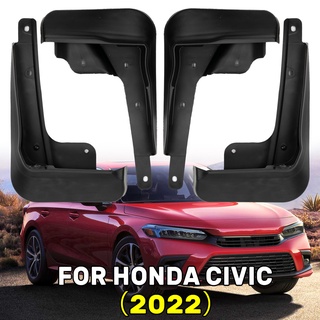 บังโคลนหน้า หลัง อุปกรณ์เสริม สําหรับรถยนต์ Honda 11th Civic 2022 4 ชิ้น