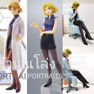 (แท้/กาชาปอง/มือสอง) Bandai EVA Evangelion Portraits ,Portraits 1 Ritsuko Akagi Figure โมเดล ฟิกเกอร์ ริทสึโก