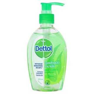 🔥 พร้อมส่ง🔥 Dettol เดทตอลเจลล้างมืออนามัยแอลกอฮอล์ 70% สูตรหอมสดชื่นผสมอโลเวล่า ขนาด 200 มล.