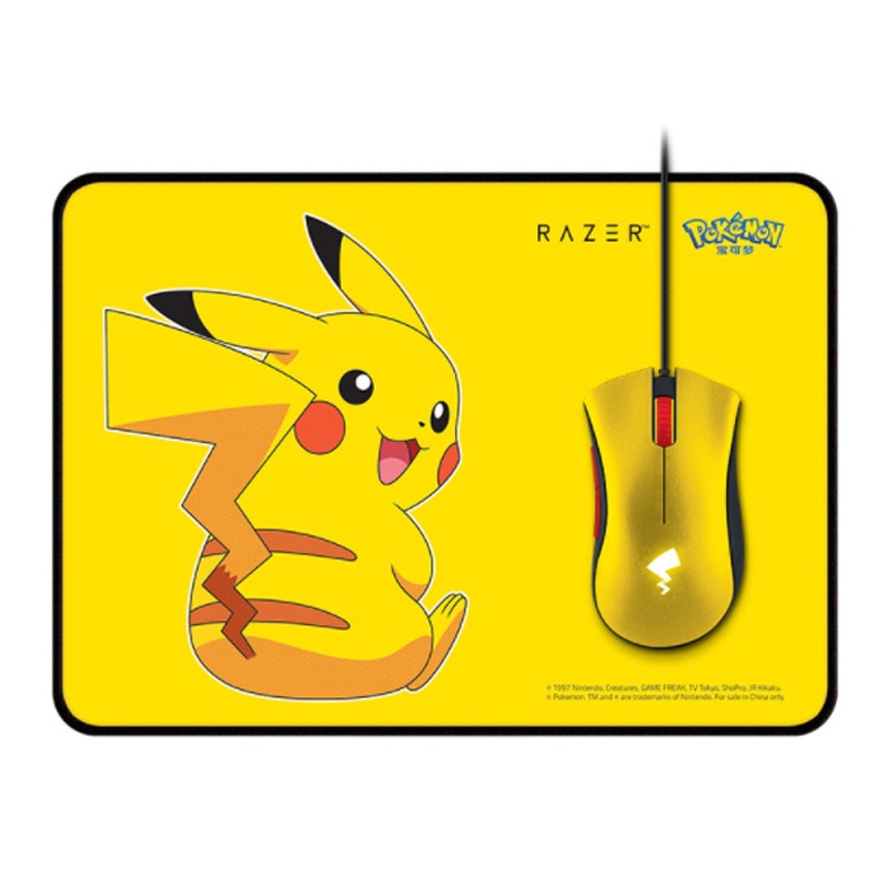 เมาส์ Razer | Pokémon – Pikachu Limited Edition Mouse + Mat Bundle, 2-Y