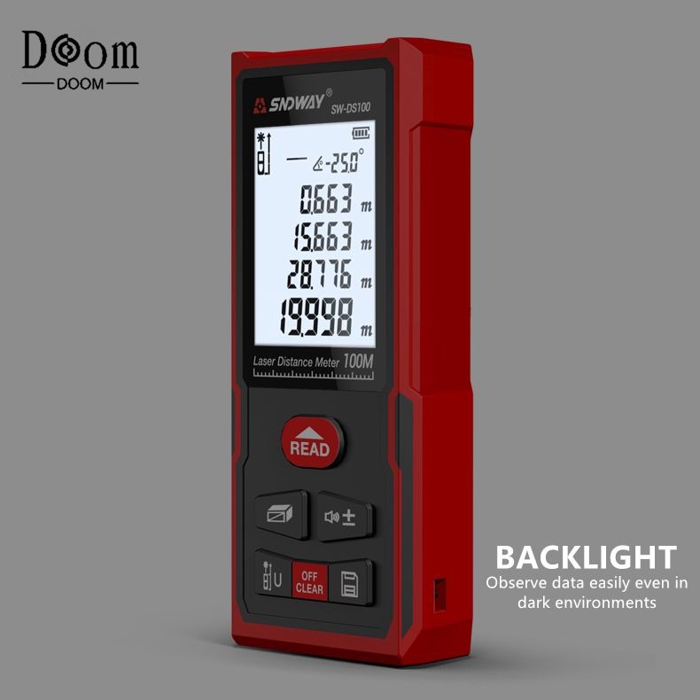 【Ready Stock】 Sndway Laser Rangefinder Distance Meter 50m 70m 100m 120m ...
