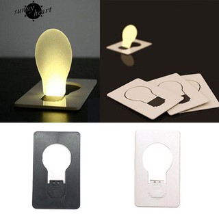 sunnyheart Mini Folding Pocket Card ไฟฉาย LED ไลท์ไฟฉายไฟฉาย