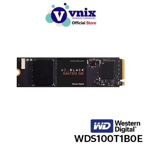 WD BLACK SN750 SE  1TB เอสเอสดี SSD PCIe 4/NVMe M.2 2280 (WDS100T1B0E) รับประกัน 5 ปี By Vnix Group