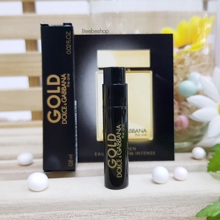 Dolce &amp; Gabbana The One for Men Gold EDP Intense ขนาดทดลอง 0.8ml ผลิต 05/2021 น้ำหอมสำหรับผู้ชาย กลิ่นหอมสดใส อบอุ่น