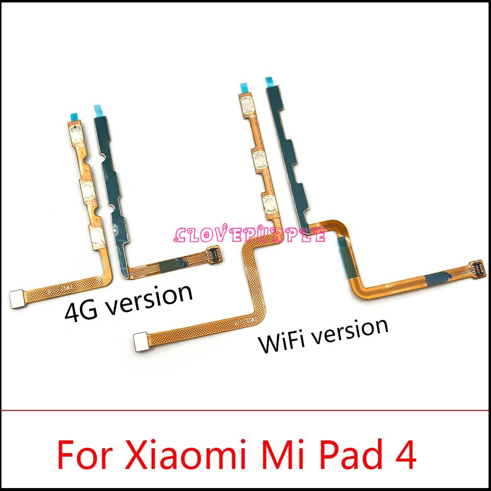 อะไหล่ปุ่มเปิดปิด ด้านข้าง สายเคเบิ้ลอ่อน แบบเปลี่ยน สําหรับ Xiaomi Mi Pad 4 Pad4