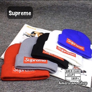 หมวกไหมพรม Supreme สุพรีม ใส่เที่ยวหน้าหนาว เท่ๆ สบายๆ (ส่งจากไทย)