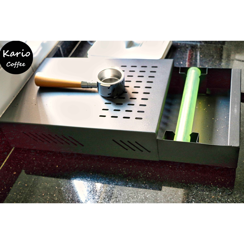สินค้าพร้อมส่ง ✔ ถาด ถังทิ้งกากกาแฟ drawer type knock box ใส่กากกาแฟ - รูปที่ 2