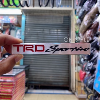 โลโก้ TRD Sportivo งานอลูมิเนียม ขนาด 11x1.5cm