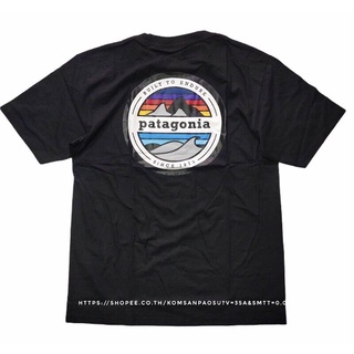 เสื้อ Patagonia เสื้อยืด Patagonia oversize สตรีทโอเวอร์ไซส์ ผ้าฝ้ายแท้