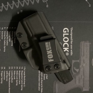 ซองปืนพกใน GLOCK43 G19 ถนัดขวา วัสดุ KYDEX ของ FOXGUN