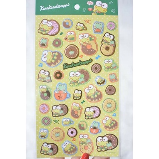 (( พร้อมส่ง )) สติ๊กเกอร์ Sticker ซานริโอ Sanrio เคโระ เคโระ เครอปปี้ Kero Kero Keroppi จาก Daiso ญี่ปุ่น