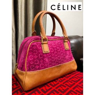 🌸 Celine แท้ 💯 กระเป๋า ทรง Alma สีชมพู ตะมุตะมิ