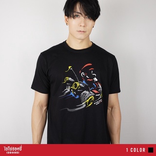 น่ารักแฟชั่นUnisex T-Shirt เสื้อยืดคอกลม แขนสั้น เสื้อยืดพิมพ์ลาย Mario ใส่ได้ทั้งผู้หญิง-ผู้ชาย/ รุ่น IA-131