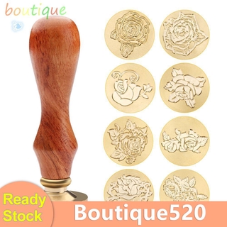 xboux อุปกรณ์สแตมป์โลหะลายดอกกุหลาบสําหรับใช้ในการปิดผนึกซองจดหมาย