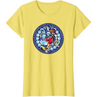 เสื้อยืดลําลอง แขนสั้น พิมพ์ลาย Disney Kingdom Hearts Sora Keyblade Mosaic สไตล์เกาหลี คุณภาพสูง