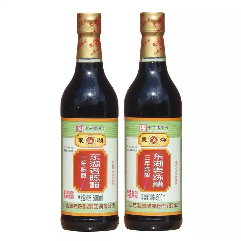 น้ำส้มสายชูดำ น้ำส้มสายชู (东湖老陈醋）ขนาด 500 ml พร้อมส่ง ใช้สำหรับปรุงอาหาร รสเปรี้ยวกลิ่นหอมไม่ฉุน