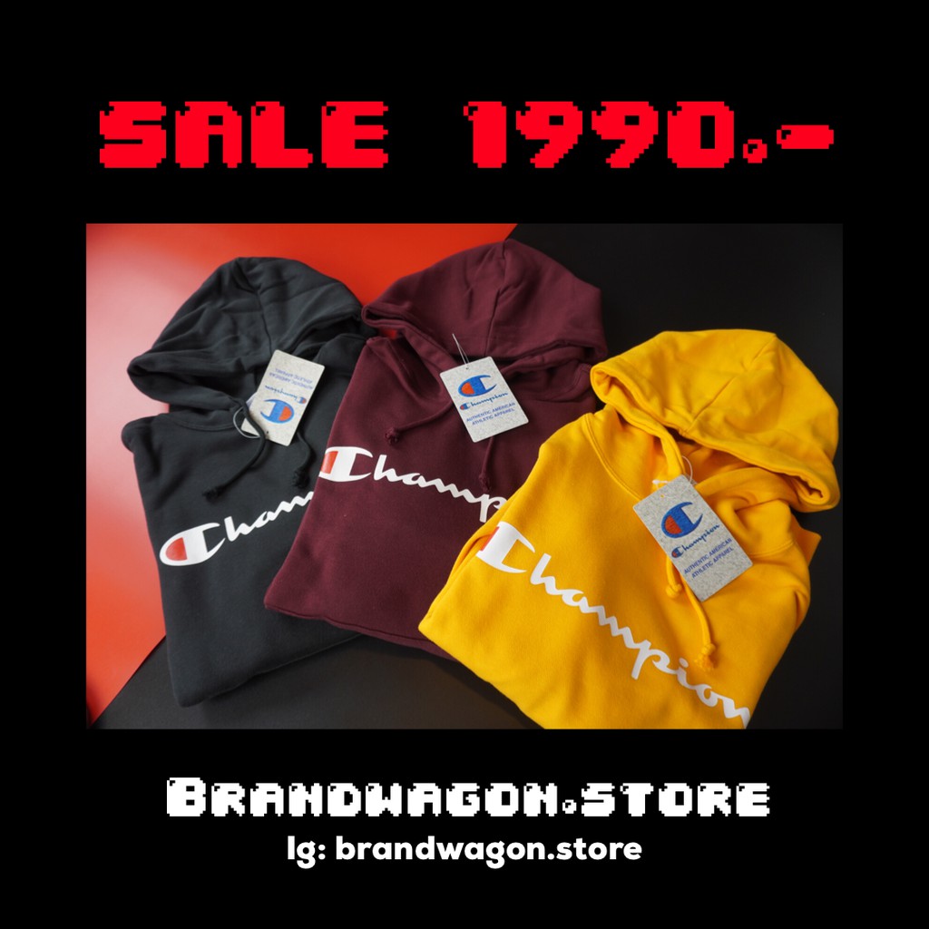 SALE 1990.- เสื้อฮู้ดchampion japan tag ของแท้100 - brandwagon.store