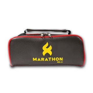 MARATHON กระเป๋าเปตอง MB-21 กระเป๋าใส่ลูกเปตอง กระเป๋าหนังอย่างดีมีซิป บรรจุลูกเปตองได้ 3 ลูก