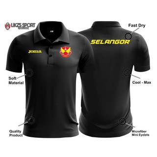 เสื้อโปโล ผ้าไมโครไฟเบอร์ ลายโลโก้ฟุตบอล Selangor FC Travel Jersey DX2-Joma HD