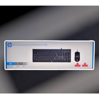 HP KM100 Black ชุด mouse keboard HP