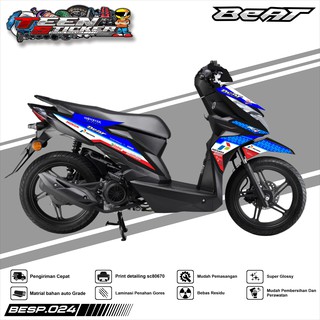 สติกเกอร์ติดตกแต่ง สําหรับ HONDA BEAT ESP Racing Design 024